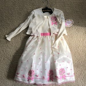 Beautiful new girls dress with sweater